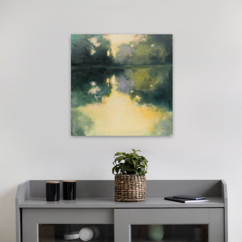 Art contemporain Summer Glow, H 18 po x l 18 po