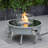 Kliyah Round Propane Smokeless Fire Pit Table-1650666134