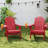 HDPE Folding Outdoor Adirondack Chair With Cup Holder (Set Of 2)-1941412805