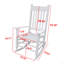 Chaise berçante en bois-374367989