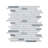 Palazzo Glace Interlocking 12 in. x 12 in. Glass Metal Blend Mosaic Wall Tile