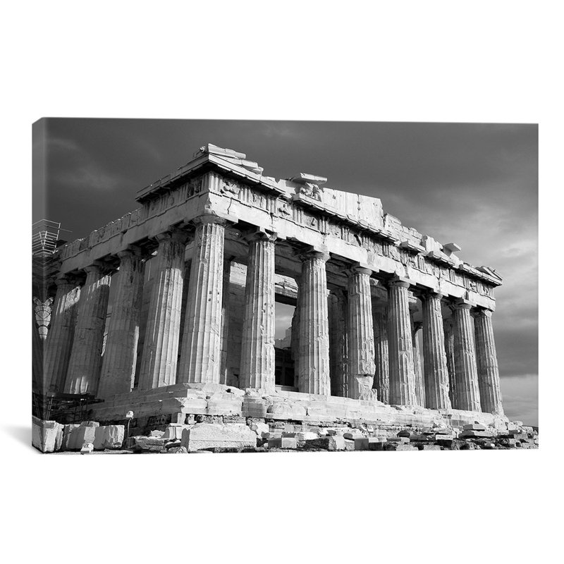 Parthenon Athens Photographic Print on Canvas, 12" H x 18" W x 1.5" D