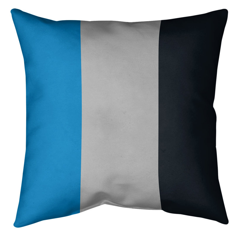 Housse de coussin , Mi-argent, 16 po x 1 po, Sergé de coton