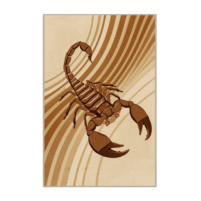 Tapis moelleux moelleux moelleux Ahmad Scorpion, 4 x 2