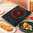 OUKANING Black Electric 1 Burner Cooktop
