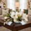 Arrangement Holiday Magnolia en pot de Fiberstone