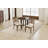 Farmhouse Ladder Back 17" Wide Upholstered Side Dining Chair With Linen Cushion Seat And Solid Wood Legs-1097196088-1097196039