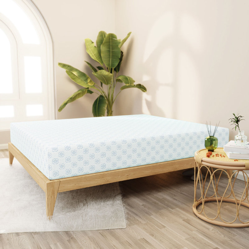 Housse en mousse viscoélastique imprégnée de gel, fermeté moyenne, Grand lit, 10"