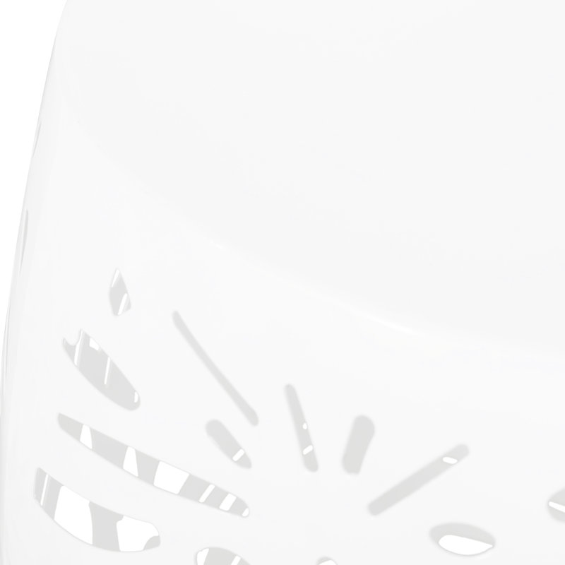 Table de bout Chic Chic, H 19,92 po x l 16,55 po x P 16,03 po, Blanc