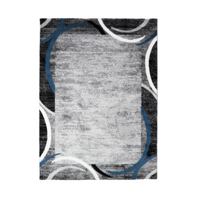 Zuzanna Abstract Shag Area Rug
