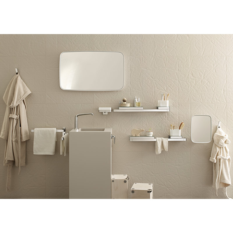 Universal Softsquare Double Towel Bar, Chrome