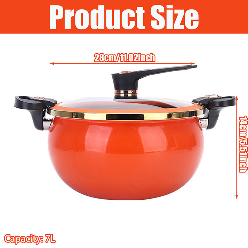 Houshery 7L Cast Iron Soup Pot