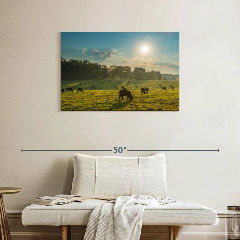 Crowle Cattle Graze, 24" H x 36" W