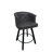 Swivel Counter Stool With Upholstered Seat And Metal Frame,Set Of 6-590725335
