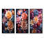 Belles pivoines colorées «Come Alive» - ensemble de 3 reproductions d'art sur toile-1639470528-1639470533
