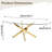 39.37" Glass Side Table with Gold Legs