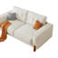Couches pour le salon, canapé rembourré moderne capitonné avec accoudoir carré et 4 pieds en bois massif, 2 coussins décoratifs pour le salon, le bureau, l’appartement-1047511748