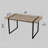 59'' Modern Industrial Rectangular Dining Table