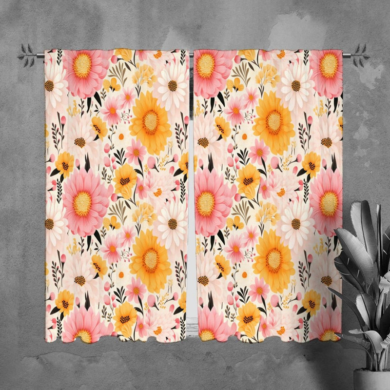 Paire de rideaux obscurcissant en polyester Rimshah, L 40 po x L 61 po