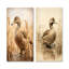 Ensemble de 2 décorations murales canard brun rétro Elegance II-816328091-816328092
