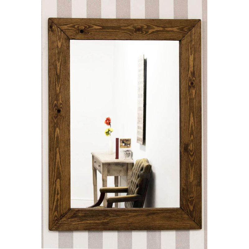Balance Wood Flat Wall Mirror