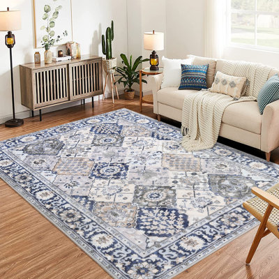 Tapis marocain rectangulaire moderne Alanie