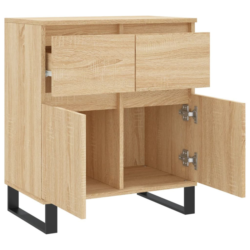 Ninh 60cm W 2 - Drawer Chest of Drawers, Sonoma Oak