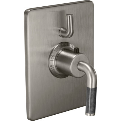 Descanso StyleTherm® 1/2" Trim Only with Single Volume Control - Carbon Fiber Handle