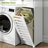 Tall Bathroom Cabinet With Laundry Basket, Freestanding Linen Tower, Removable Laundry Basket With Handles, Compartment With Door