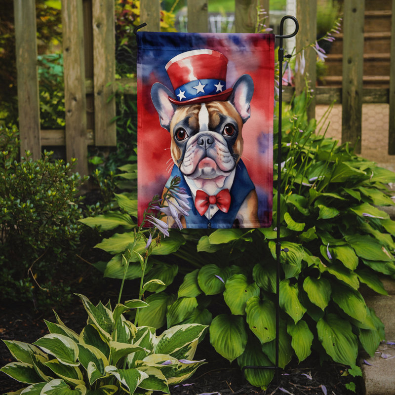 Drapeau patriotique du jardin américain, Brown French Bulldog
