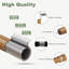 1" Adjustable Wood Curtain Rod 36-88" with Leaf Pattern Finials, Heavy Duty Boho Drapery Rod Set-47362005