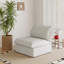 Fauteuil rembourré en velours de lin sans accoudoirs Fairford-232578195