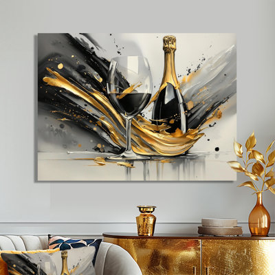 Luxury Explosion Of Champagne - Wine & Champagne Wall Art