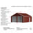 Durable Steel Garage Sheds, Spacious Metal Barn With Dual Doors For Home Storage