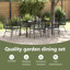 6 - Person Patio Dining Set with Rectangular Table