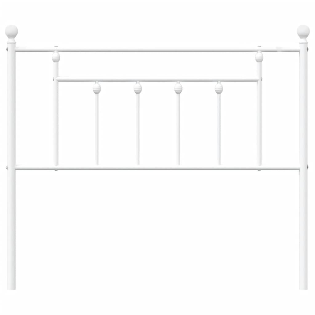 Vidaxl (White, 100 Cm) Metal Headboard Bed Header Bed Headboard Black Headboard Black 80 Cm - Image 2
