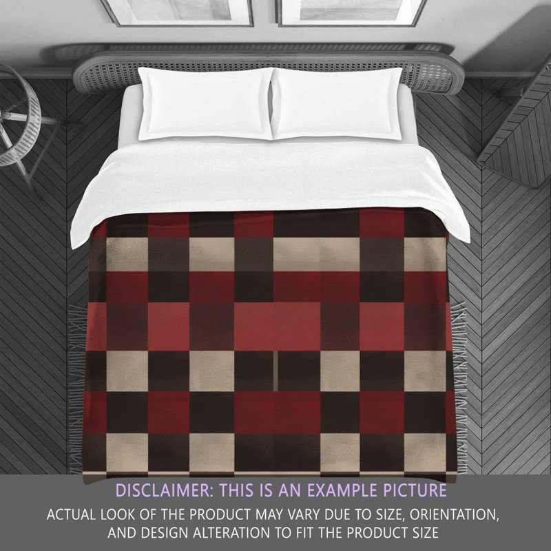 Checkered Faded Plaid Comforter, Twin Comforter