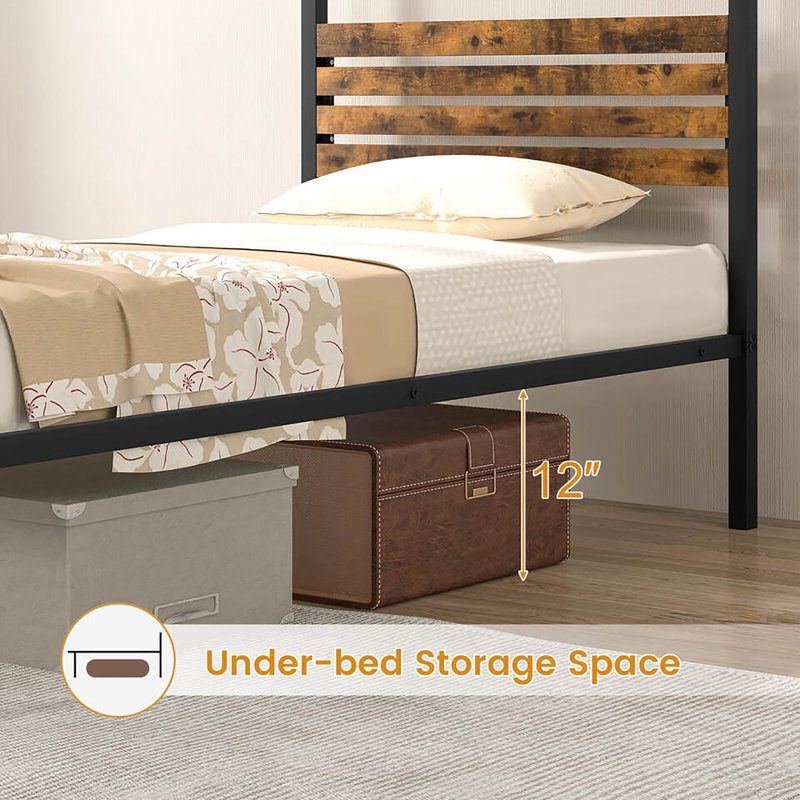Willowdean Metal Canopy Bed, Twin