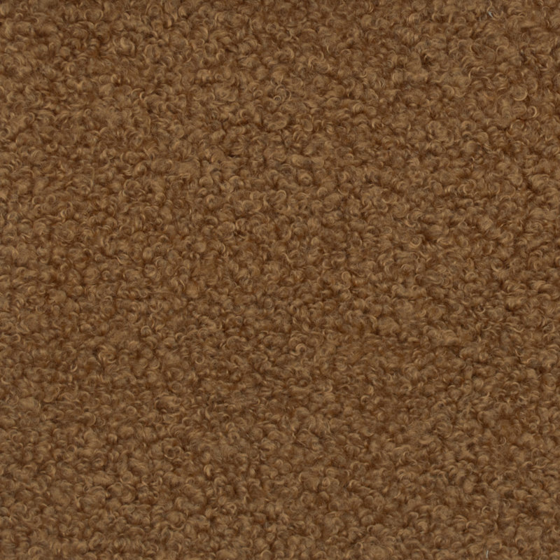 Tissu bouclé 57 po 57 po, Caramel
