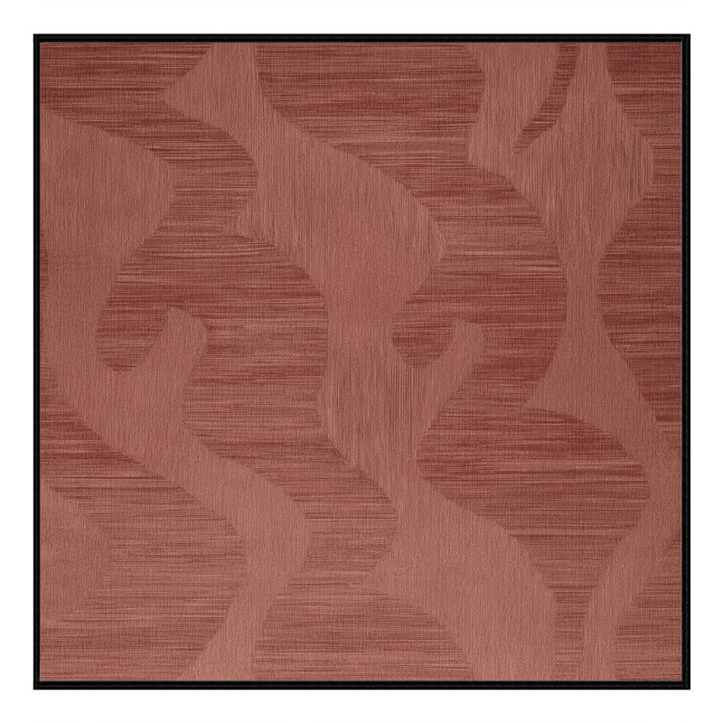 Tapis abstrait lavable à la machine, Carré 7 pi
