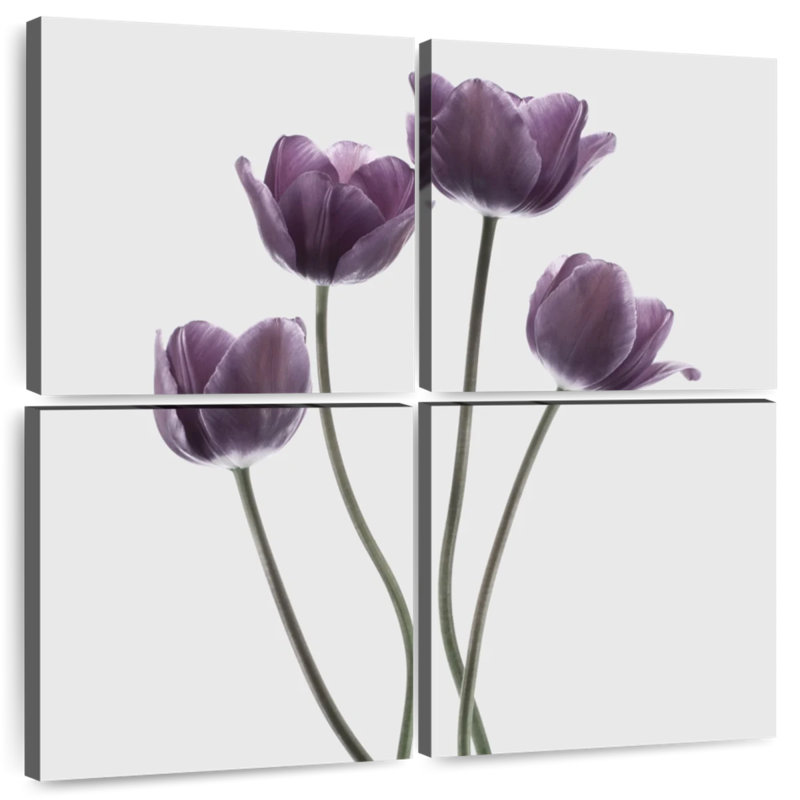 Harnek Tulips Purple, 18" H x 18" W