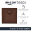 Poignées de bacs de rangement pour cubes, tissu pliable, paquet de 6, 13 po x 13 po x 13 po, brun-119337913