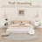 Adavia Nightstand With Sliding Door, 2 Pcs Stackable Cubby Storage Organizers