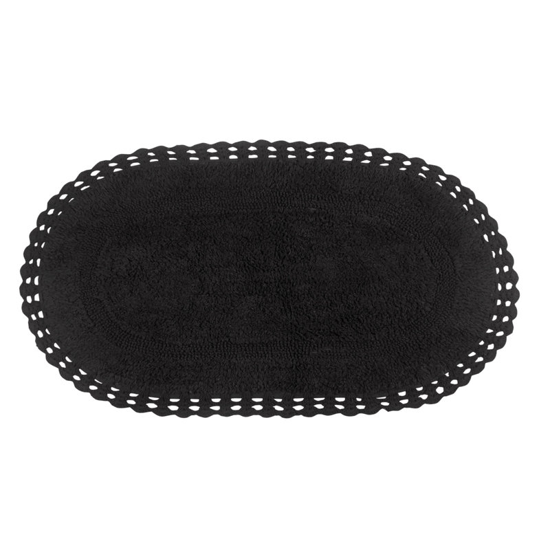 Soft Bath Rug, 21" W x 34" L, Gray