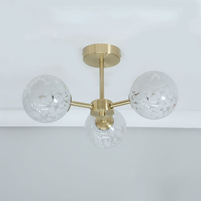 Aamira Glass Semi Flush Mount