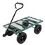 Les chariots de chariot de jardin avec outils solides de roues facilitent le transport du bois de chauffage-126069028