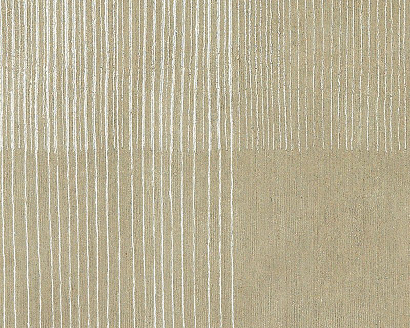 Sketch Striped Area Rug in Beige/White, Rectangle 2' x 3'