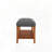 Fabric Oak Finish Bench