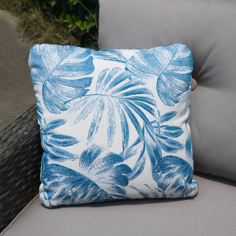 Indoor/Outdoor Cotton Reversible Throw Pillow