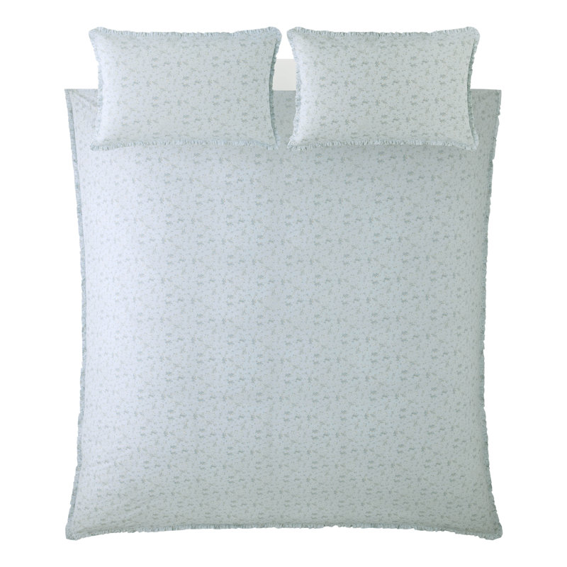 Floral Duvet Cover Set, Kingsize Duvet Cover Set + 2 Pillowcases, Blue Floral